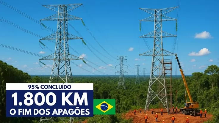 EXPECTATIVA: Linhão de Tucuruí a Mega Obra que vai Acabar com os Apagões na Região Norte do Brasil