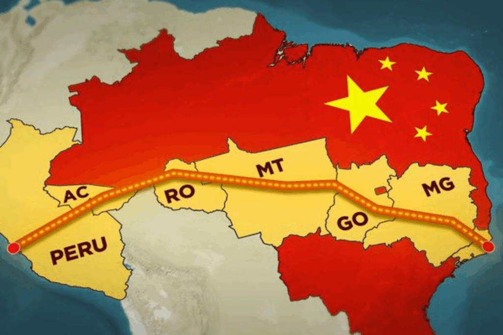 ESTRATÉGICO: Governo Lula e China Criam Projeto de Ferrovia que Ligará o Acre ao Peru e Oceano Atlântico ao Pacífico