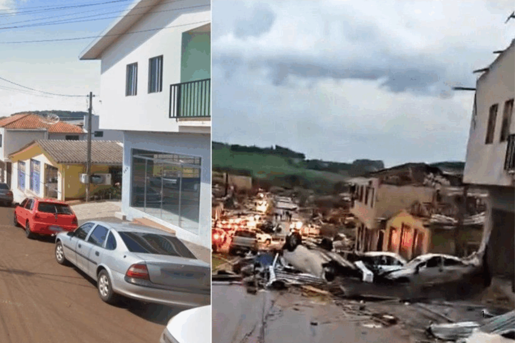 DESTRUIÇÃO: Tornado no Paraná Causa 5 Mortes e 130 Feridos, Devasta Rio Bonito do Iguaçu