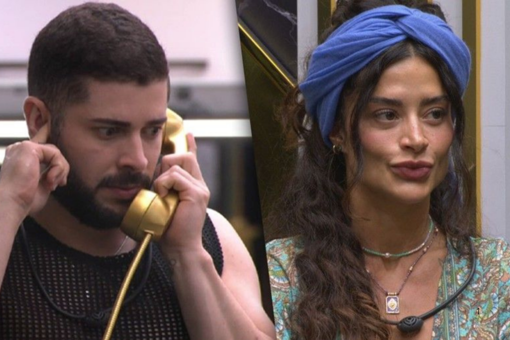 BERLINDA: Big Fone Toca no BBB; Marcelo Atende, Fica Imune e Indica Aline Campos ao Paredão