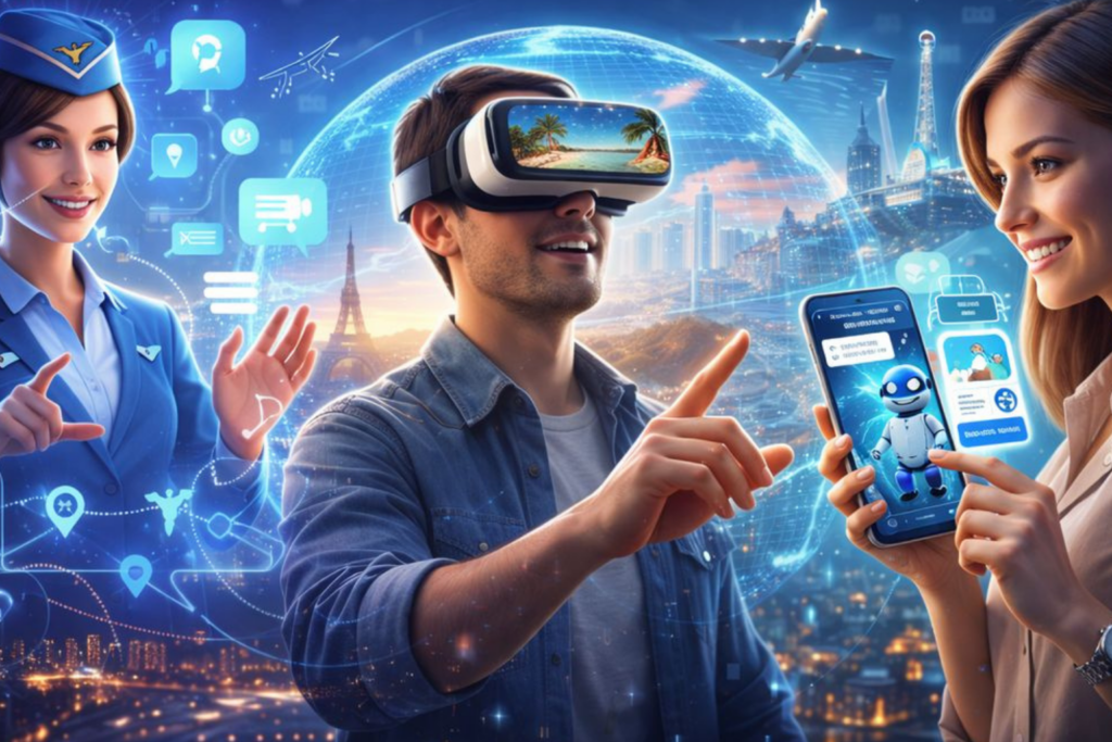 O Futuro das Viagens com IA, Chatbots, Realidade Virtual e Agentes Inteligentes
