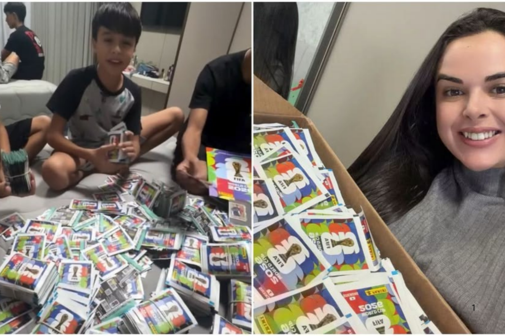 VIRALIZOU: Mãe Compra 14 Mil Figurinhas da Copa para Filho Completar Álbum e Vídeo Viraliza nas Redes Sociais