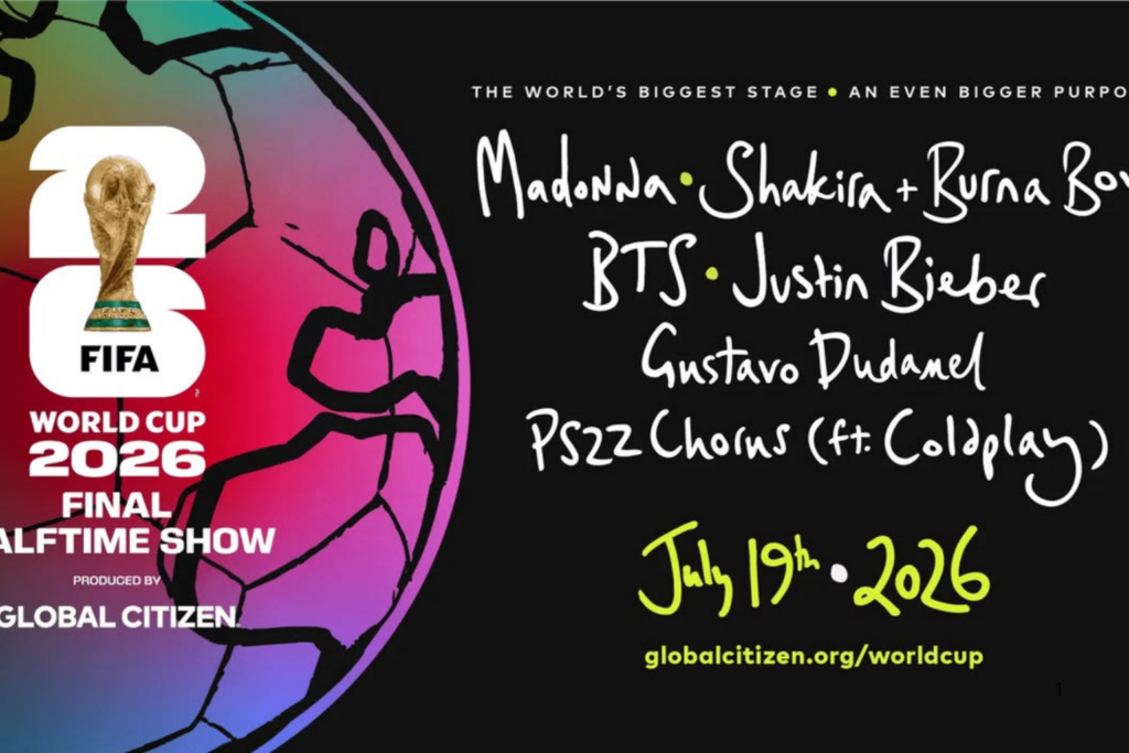 OFICIAL: Justin Bieber é Confirmado no Show do Intervalo da Final da Copa do Mundo ao Lado de Madonna, Shakira e BTS