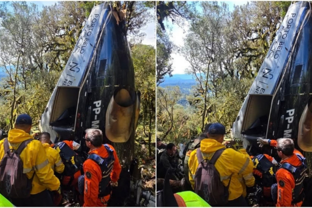 TRAGÉDIA: Helicóptero com Cantor Rick e Quatro Ocupantes Cai em SC; Não Há Sobreviventes